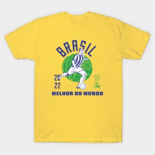 Vintage Brazil Football // Retro Brazilian Soccer Player T-Shirt